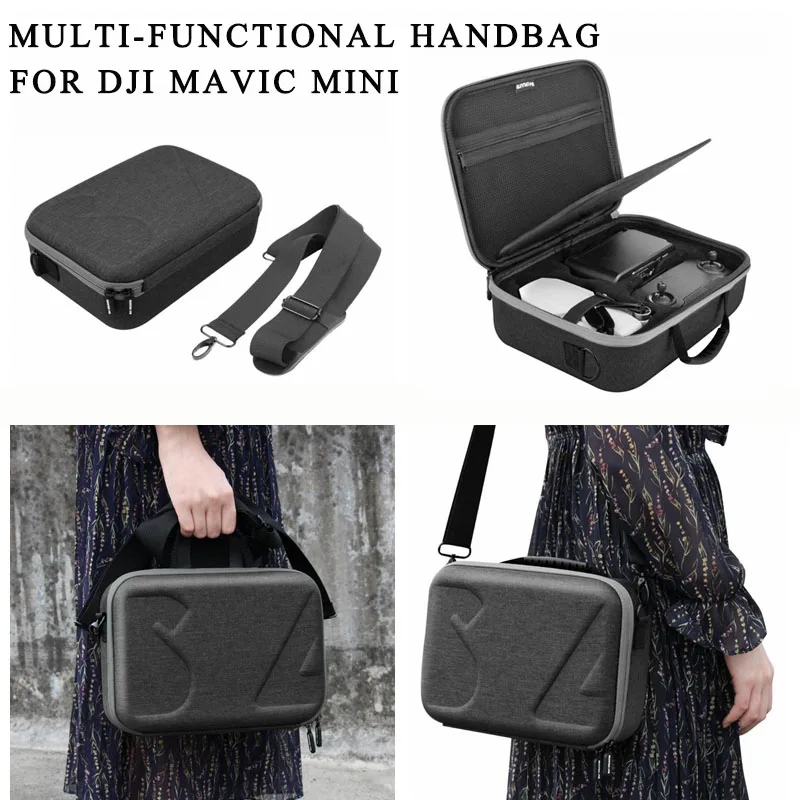 Flash Sale HCU Multi-functional Handbag Shoulder Bag Portable Carrying Case for DJI Mavic Mini Drone Remote Control Battery Charger Accessories 