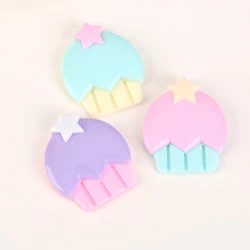 100pcs 23*28mm cute cupcake charms resin charms necklace pendant keychain charms for DIY decoration