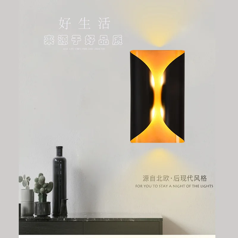 

vintage wall lamp wood corridor dining room bedroom home deco lampara pared