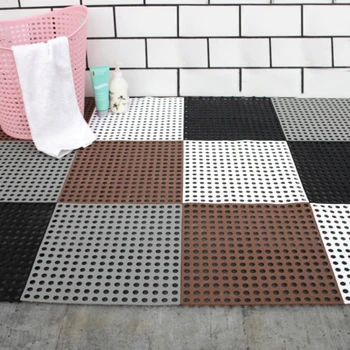 

Cropable Bathroom Mat Safety Shower Bath Mat Colorful Pad Bathroom Carpet Bath Mat