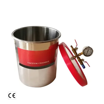 

Stainless steel vacuum chamber 5/6 gallon vacuum defoaming barrel for epoxy resin AB glue 20L/24L