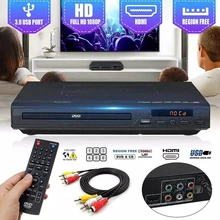 Домашний 1080P HD DVD-плеер USB мультимедийный цифровой DVD TV Поддержка HDMI-совместимый CD SVCD VCD MP3 MP4 видео