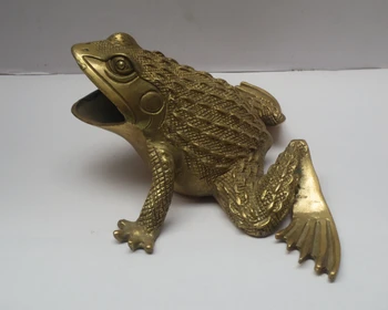 

christmas decorations for home+ Metal crafts Home Decoration Chinese brass Carved Frog Statue/Feng Shui Scupture