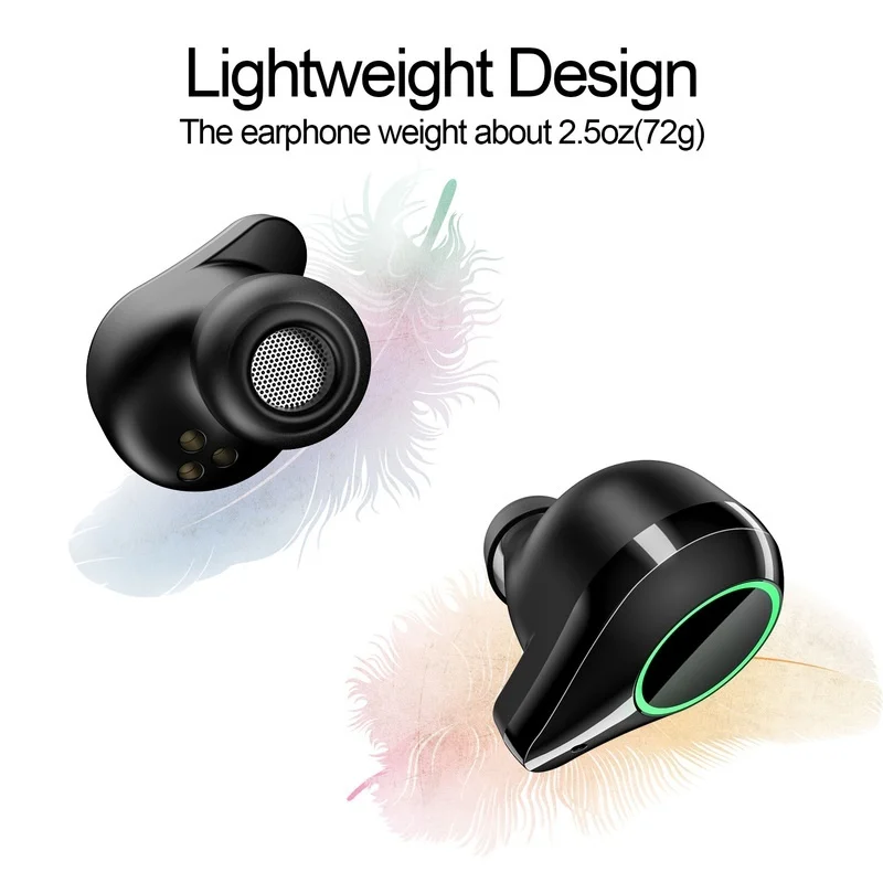 KAYINUO 7000 мАч 9D стерео TWS bluetooth наушники водонепроницаемый шумоподавление bluetooth гарнитура с микрофоном зарядное устройство для телефона светодиодный
