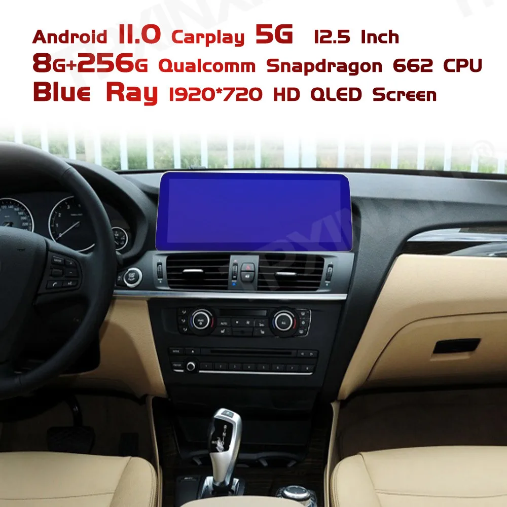 

5G LTE Android 11 256G+8 12.3inch Car Multimedia Player For BMW X3 F25 BMW X4 F26 2011-2017 Car Stereo GPS Navigation Auto Radio