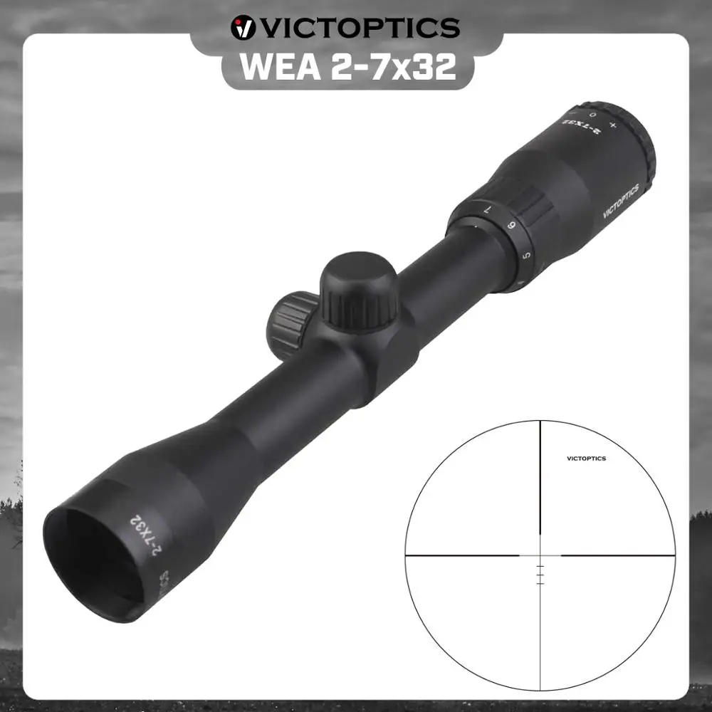 Охотничий оптический прицел VictOptics WEA 2 7x32 телескопический для пневматической