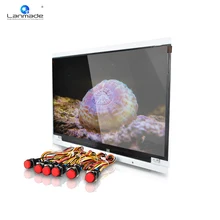 15,6 дюймов Красная Пластиковая светодиодная Кнопка 3,5 мм аудио выход рекламный визуальный дисплей