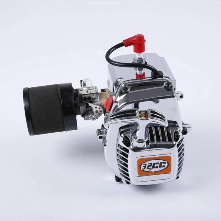 Rc багги Грузовик Хром высокой мощности нитро двигатель 32CC бензиновый двигатель для 1/5 масштаб Hpi Racing Bajas 5B 5T Losi 5ive-t Dbxl XL км