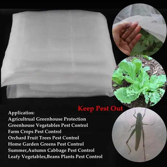 100Mesh Szélesség 3M 9.84 Ft Greenhouse Farm Fruit Tree Control Net Flowerpot Cover Háló Kerti Növények Zöldséggátló Rovarháló - Image 5