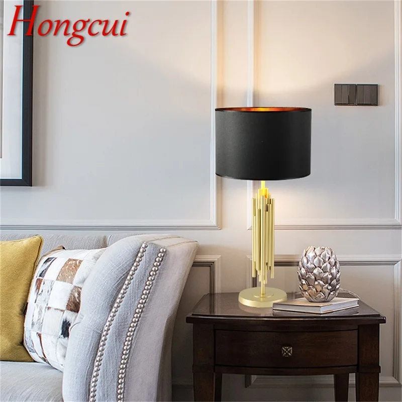 

Hongcui Modern Table Lamp Design Bedside LED Desk Light Luxury Creative Decorative for Home Bedroom Living Room Office