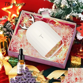 

220ML Deer Rabbit USB Air Humidifier Ultrasonic Aroma Oil Diffuser for Car LED Light Fogger Home Air Humidifier Christmas Gift