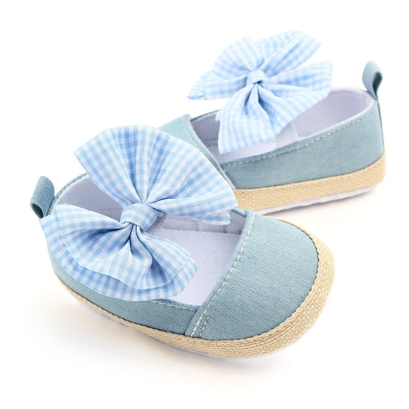 Baby Girl Shoes Spring Autumn Bow Classic Canvas Cotton Baby Girl Shoes The First Walkers Fashion Comfort Baby Girl Shoes