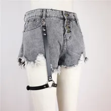 Модные крутые готические подвязки из искусственной кожи, пояс на талии, ремни на бедро, высокие ноги, подвязки для шорт, джинсы, штаны