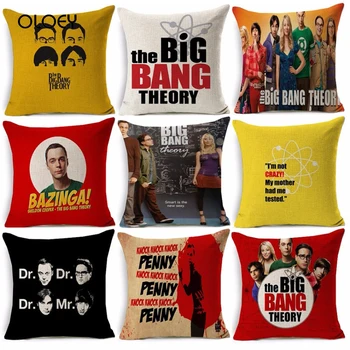 

The Big Bang Theory Printed Pillow Case Home Bedroom Hotel Bed Car Seat Decoration Pillow Case Soft and Comfortable 45x45cm ..