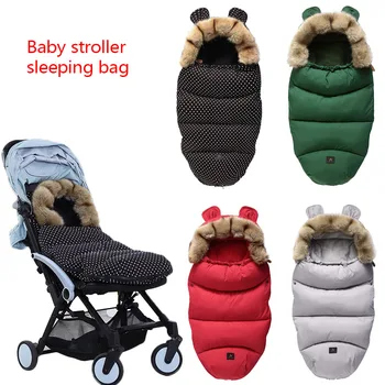 

Baby Stroller Sleeping Bag Thick Warm Windproof Cover Bag For Baby Footmuff Newborn Sleepsacks Infant Blanket Swaddling Warp