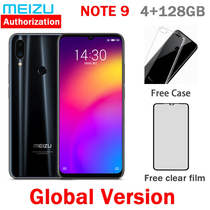 Глобальная версия meizu Note 9 4 Гб 128 ГБ Snapdragon 675 6 2 МП камера отпечаток пальца четыре