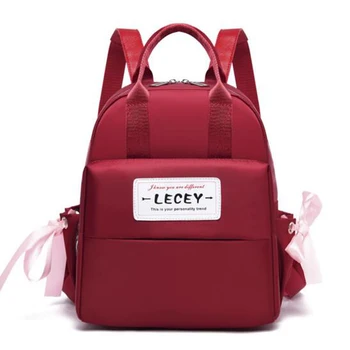 

Bow Ribbon Backpack Women Backpack Ladies Simple Large Capacity Schoolbag for Teenage Girls Laptop Bag Travel Bag Mochila