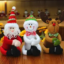 Рождество крышка бутылки вина Hugger держатель Санта и изображением северного оленя для дома и Кухня для отдыха и вечеринок