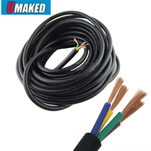 100 м 4 контакта поливинилхлоридный кабель в оболочке 4 контакта 4*0,3 RVV 300/300 в квадратный метр медный провод кабель удлинение медного RVV провода