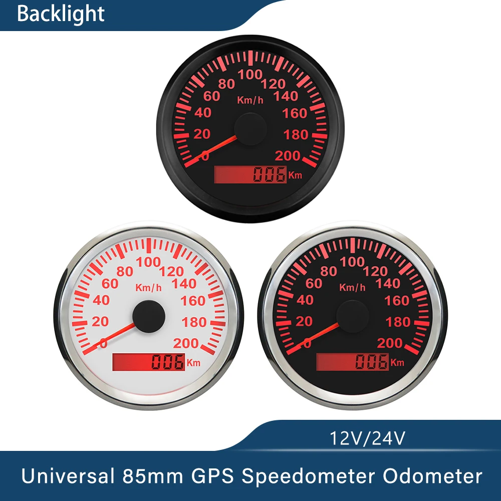 Compteur de vitesse GPS pour moto, 120 km/h, jauge de vitesse pour bateau,  voiture, camion automatique, odomcirculation avec antenne GPS, 200 -  AliExpress