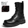 100% Genuine Leather Men Boots Breathable High Top Shoes Outdoor Casual Men Winter Shoes Autumn Snow Boots For Men Botas Homme ► Photo 2/6