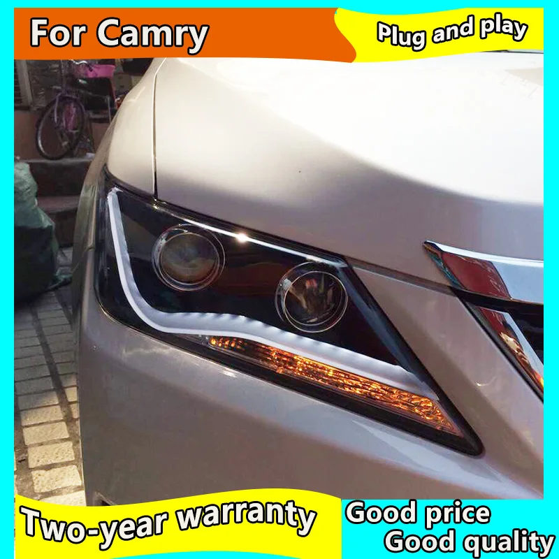 Автомобильный Стайлинг для Toyota 2012- фара Camry светодиодная фара дальнего света Camry светодиодный DRL hid аксессуары для фар