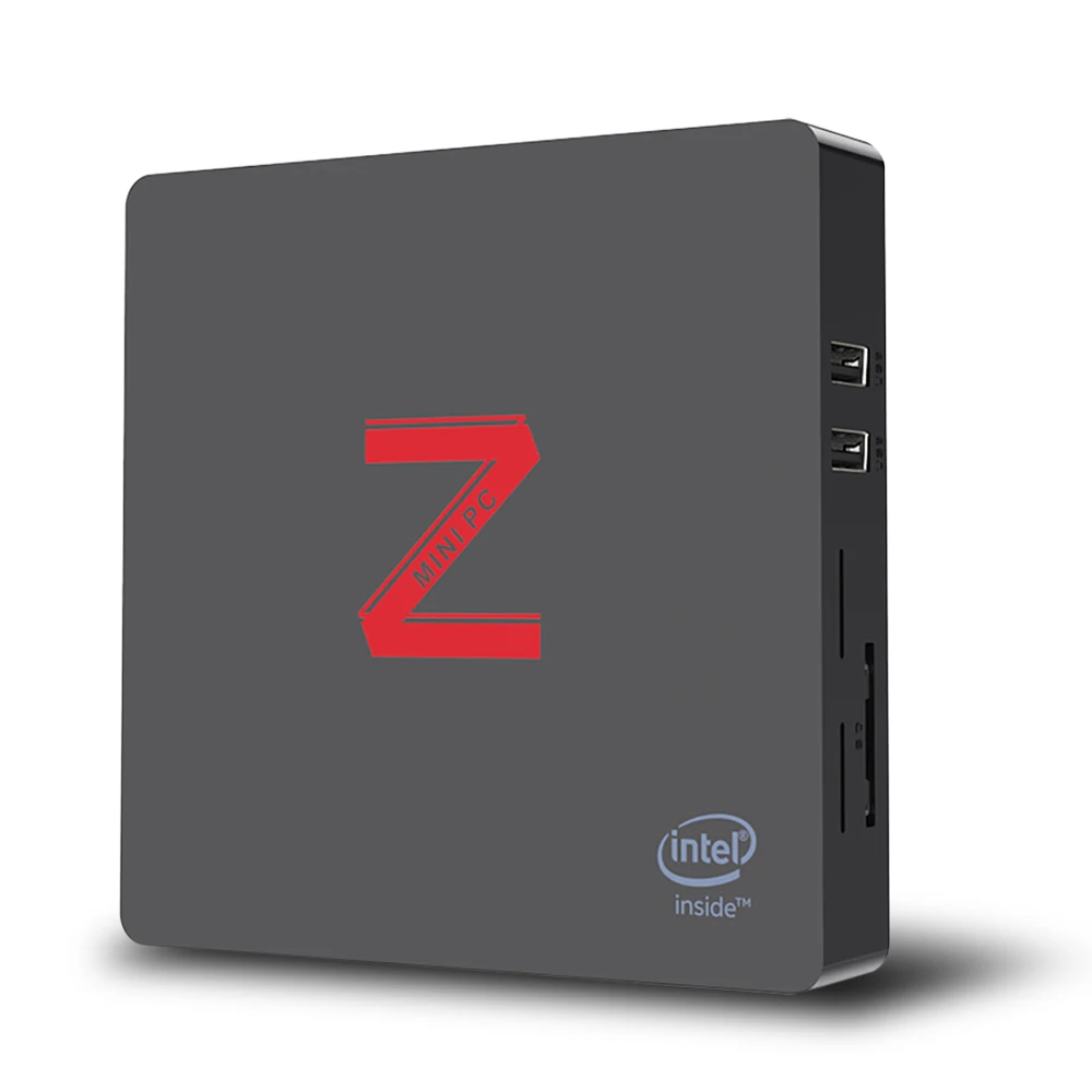 Black Z85 мини ПК Intel Atom X5-Z8350 4 Гб 64 Гб Bluetooth 4,0 tv Box 1000 Мбит/с мини-ПК с функцией двойного экрана - Цвет: Black