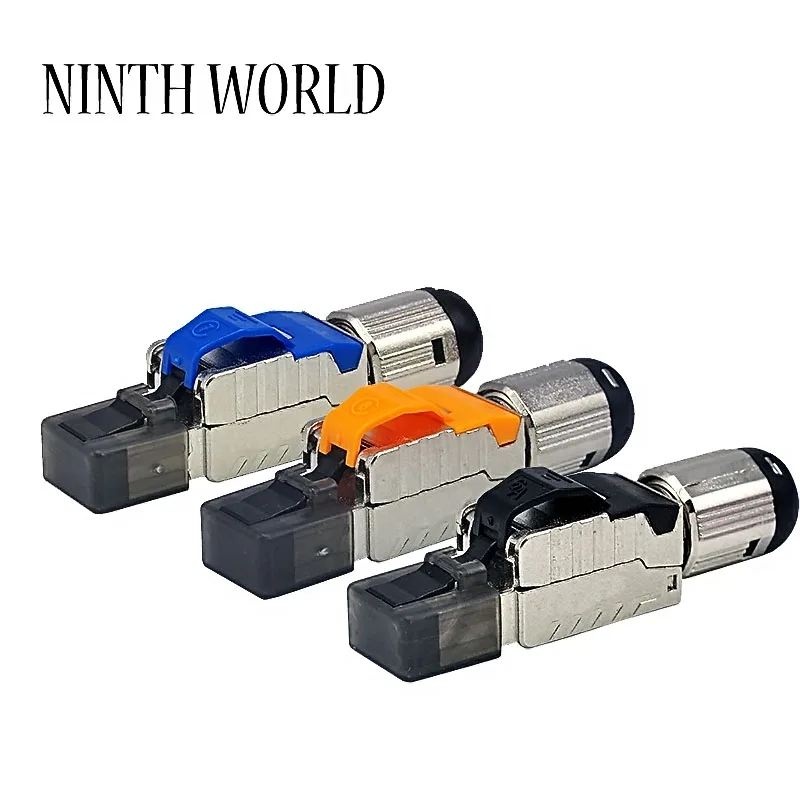 Коннекторы Cat 6A металлические коннекторы RJ45 с литая посадкой без инструмента
