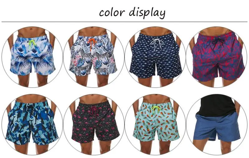 New 15 colors plus size Men Beach Shorts Swimwear Summer Quick Dry Men Swimming Bikini men Swimsuit bathing suit Shorts