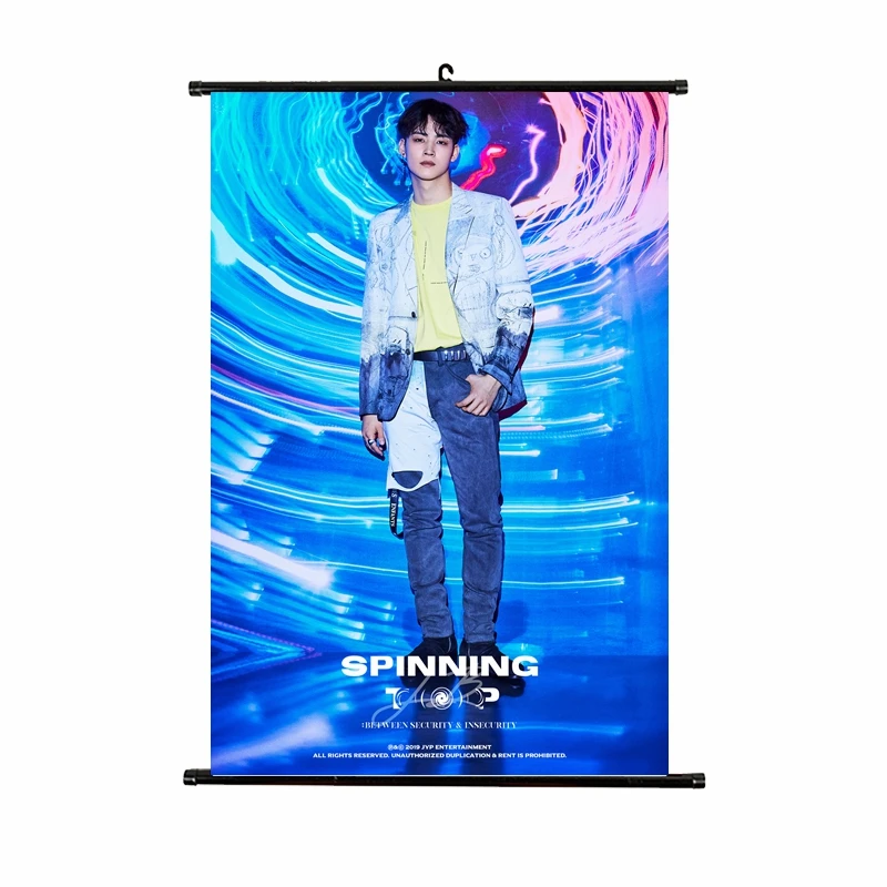 21*30cm Kpop GOT7 Hang poster WORLD TOUR Concert KEEP SPINNING Album kpop GOT7 Hang picture photo Fabric high quality