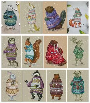 

ZZ1315 DIY Homefun Cross Stitch Kit Packages Counted Cross-Stitching Kits New Pattern NOT PRINTED Cross stich Painting Set