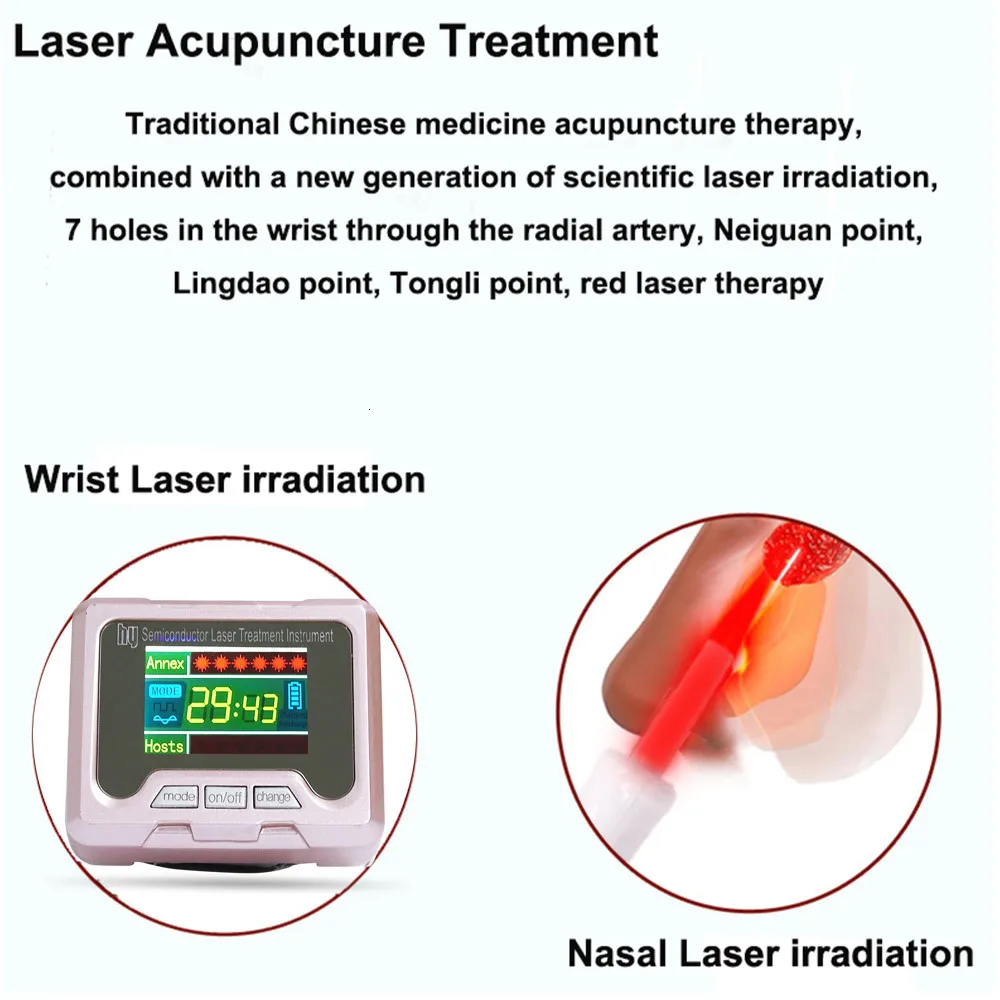 650nm лазерная терапия часы бытовой наручные нано-светильник терапия метр для пожилых людей высокое кровяное давление жировой диабет лечение ринита