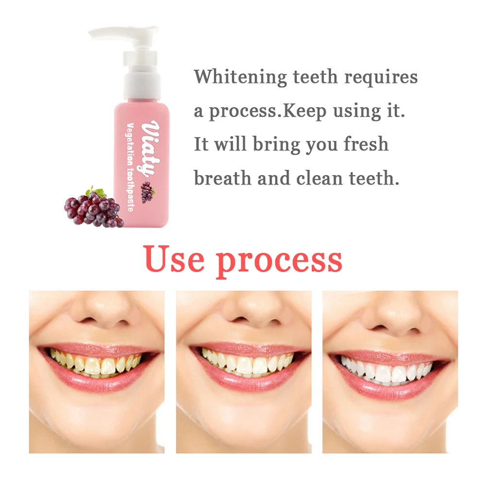 Teeth Cleaning Oral Care Baking Soda Fruit Flavor Toothpaste Vegetation Toothpaste