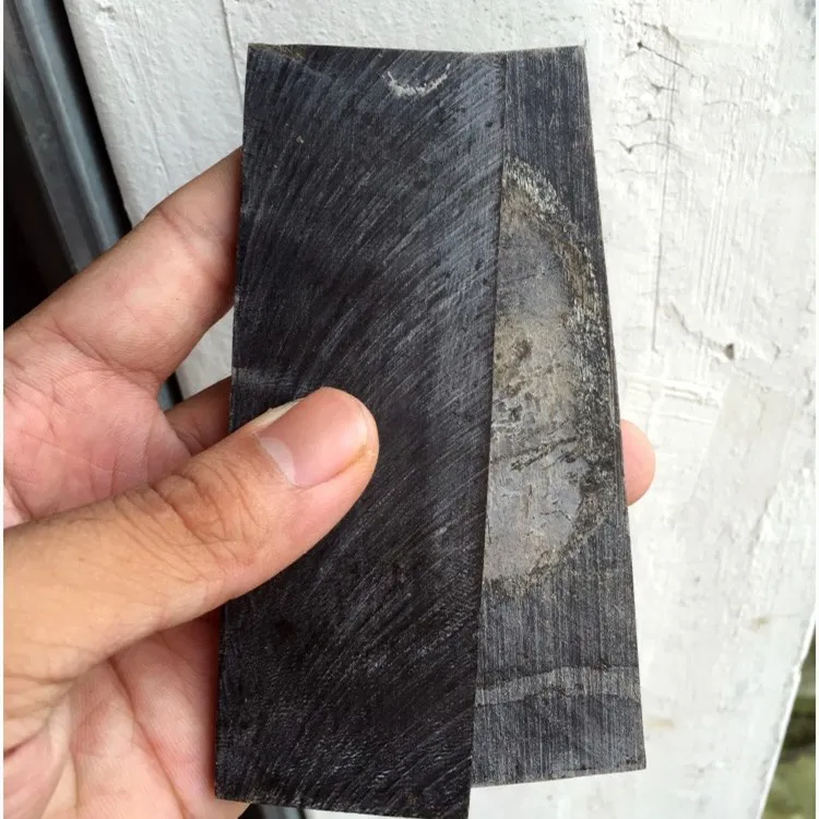 Natural Black Water Horns Slice, Carving Board, Knife Handle Patch, 120x40x6mm, 1Pc