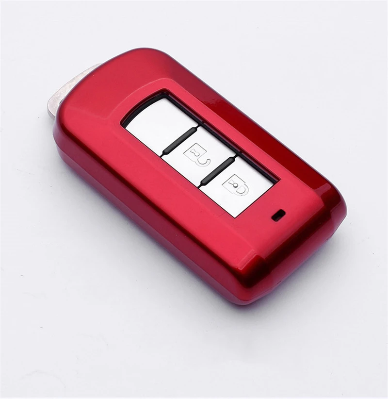 

Car key case For Mitsubishi Outlander Lancer 10 Pajero Sport ASX paint key cover keychain keyring new Key case car key holder