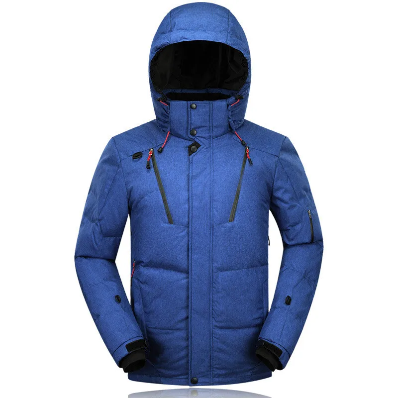 

Nice Pop Winter Men Hooded Down Jacket Coat Parka Tide Fashion Short Thick Warm Outerwear Overcoat -25 degrees/M-3XL