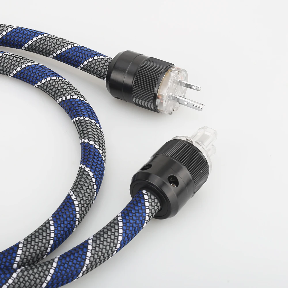 Audiocrast P101 DW34 HI End US AC Power Cable 3 Prong US Plug Power Cord Audio Grade HIFI Power Cable CD Tube amplifer headphone