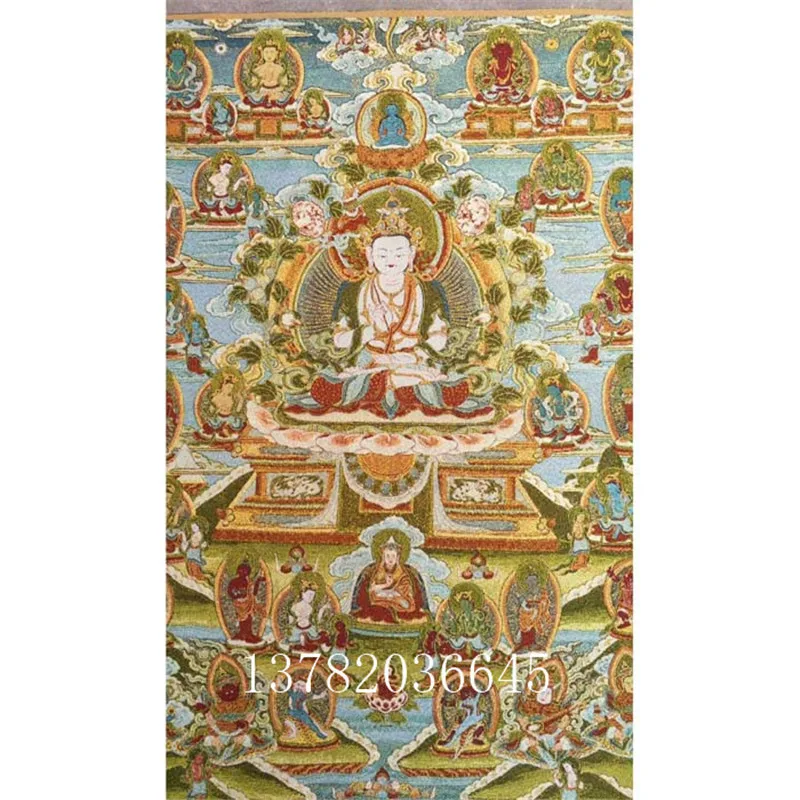 

Nepal Tibet Tangka Silk Hanging Paintings Worship Tibetan Buddha