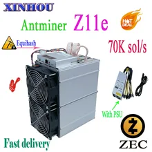 ZEC ZEN Miner Antminer Z11e 70k Equihash Asic с БП лучше, чем Innosilicon A9 T2 S9 z9 mini T17 S17 S11 Z9 B7 Ebit E10 E10.2
