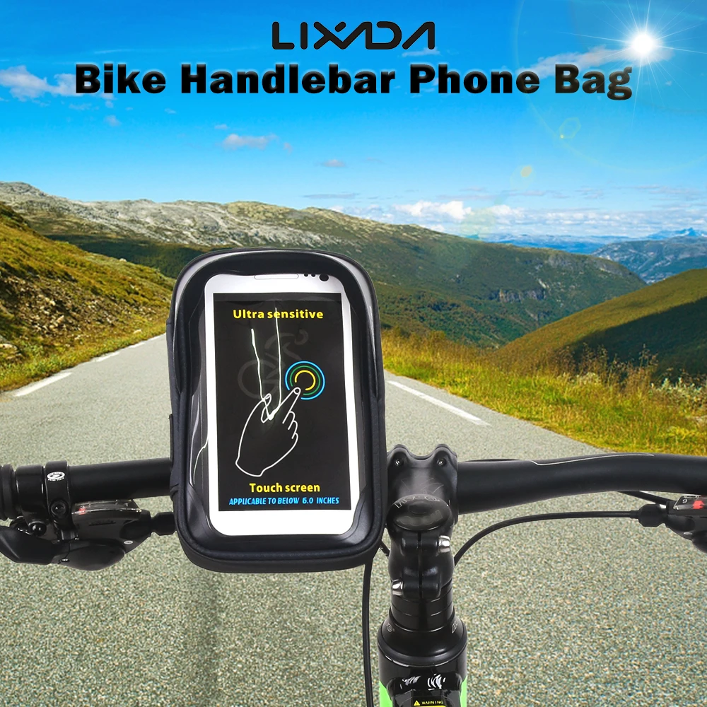 Водонепроницаемая велосипедная сумка на руль для велосипеда с сенсорным экраном