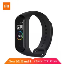 Xiao mi mi Band 4 NFC цветной экран мониторинг сердечного ритма сна фитнес-трекер фитнес-браслет Bluetooth Sport mi Band 4