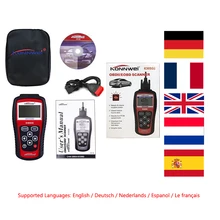 Популярный Профессиональный OBDII/EOBD Автомобильный сканер и сканер OBD Автомобильный сканер OBD2 автомобильный диагностический сканер инструмент испанский