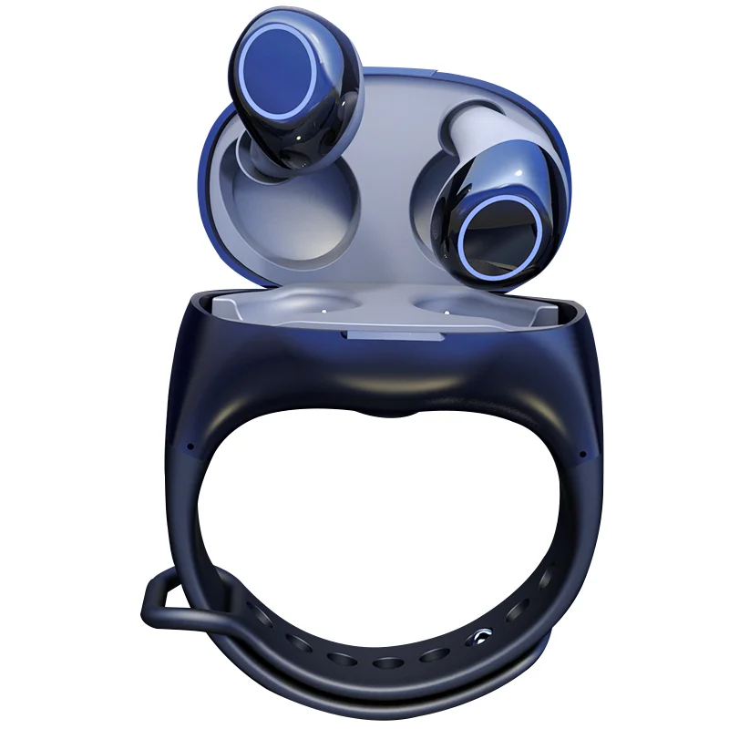 

True Wireless Earbuds Bluetooth 5.0 Deep Bass Stereo Sound Mini Headsets with Charging Case Waterproof for Work Sports Driving