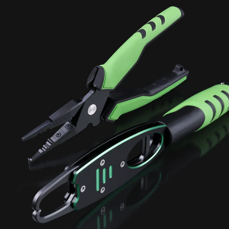 

Multifunctional Aluminium Fishing Pliers Fishing Lip Grip With Weight Scale Fishing Pliers Tackles Fish Gripper Hook Recover