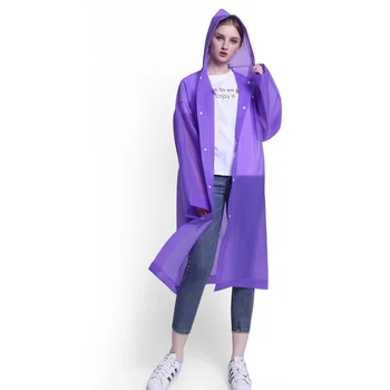 

Plastic Lightweight Overall Raincoat Unisex Outdoor Clear Travel Rain Coat Transparent Impermeable Poncho Rain Jumpsuit KK60YY