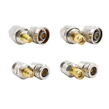 

4 Type SMA to N Adapter Kit RF Connectors N Male/Female to SMA Female/Male