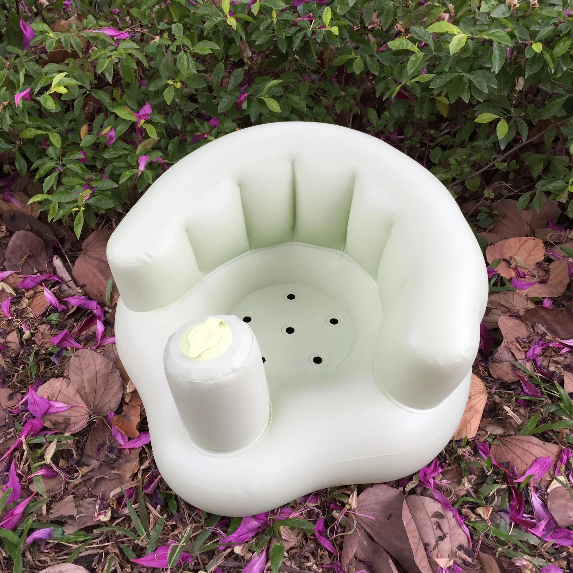 

High Quality Light Green Basic Infant Inflatable Sofa Baby Learning Chair Baby Dining Chair Baby Bathroom Stool Inflatable Toys