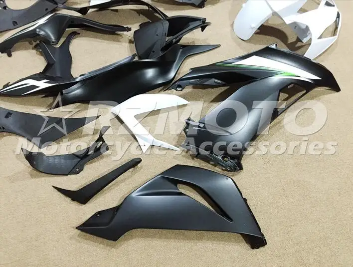 ABS полный обтекатель комплект подходит для Kawasaki ZX6R 2013 Обтекатели ZX-6R Ninja 636 599 белый черный матовый