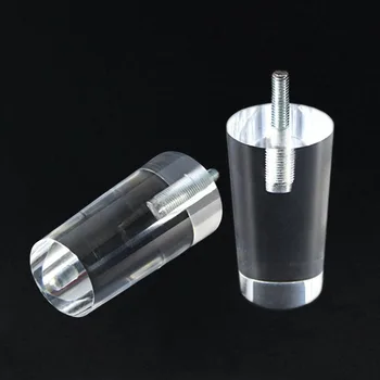 

4PCS 100mm Sofa Legs Clear Furniture Feet Acrylic Bench Legs Modern Cabinet Cupboard Coffee Table Legs Pyramid Couch Feet