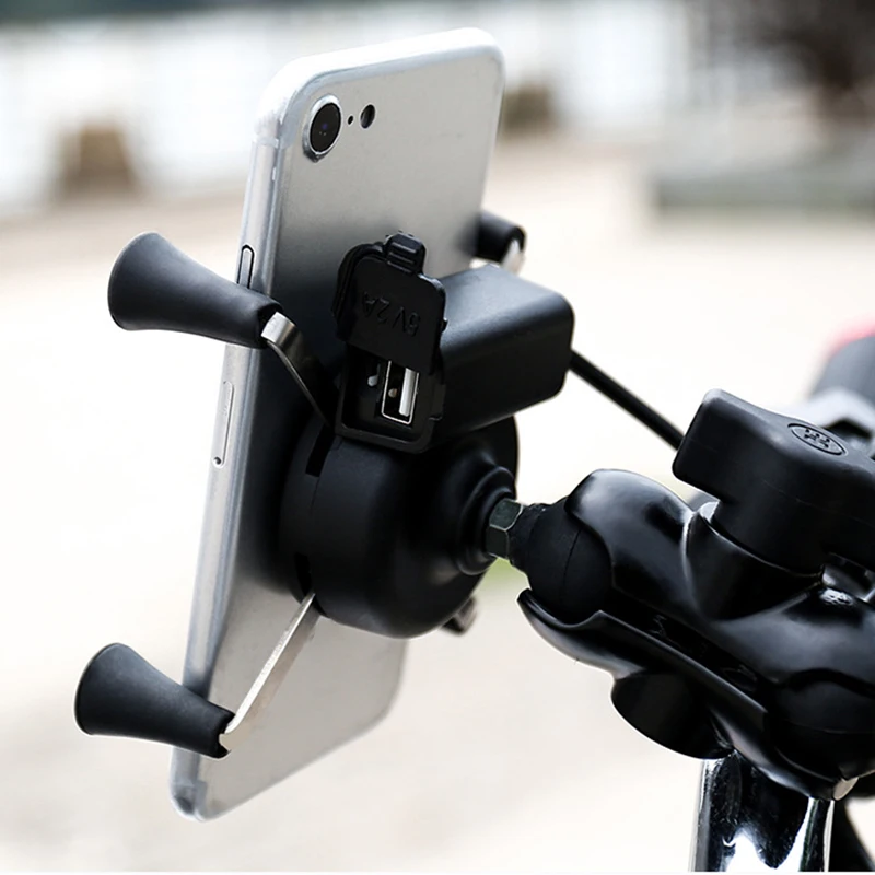 Автомобильный держатель для телефона на магните USB Зарядное устройство для 4,7-6 дюймов руль держателя телефона велосипед сцепление мотоцикла автомобильный магнитным креплением для Xiaomi X-Форма стенд